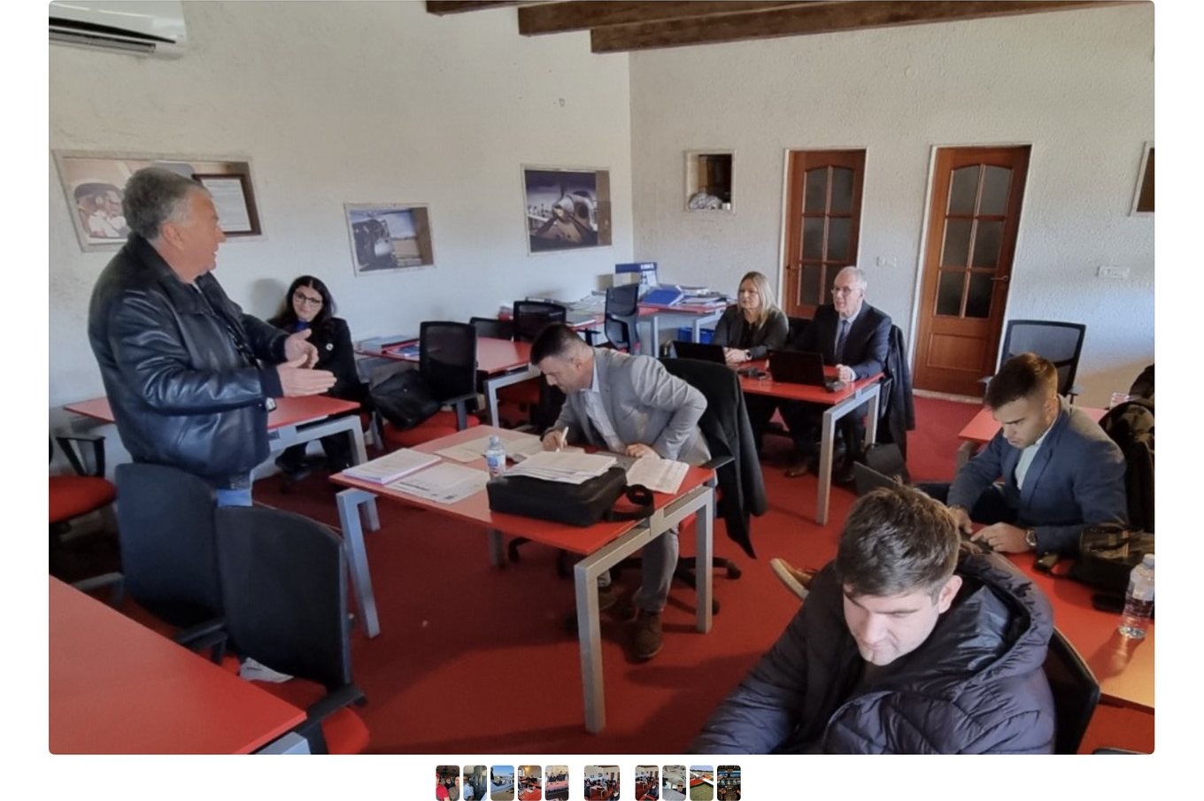 Ground school at Flight Academy Montenegro