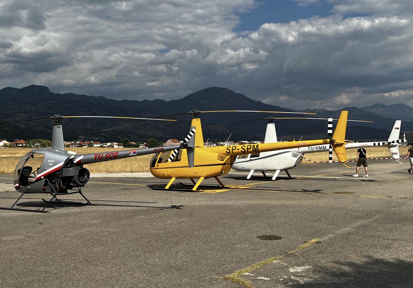 Helicopter training in Montenegro