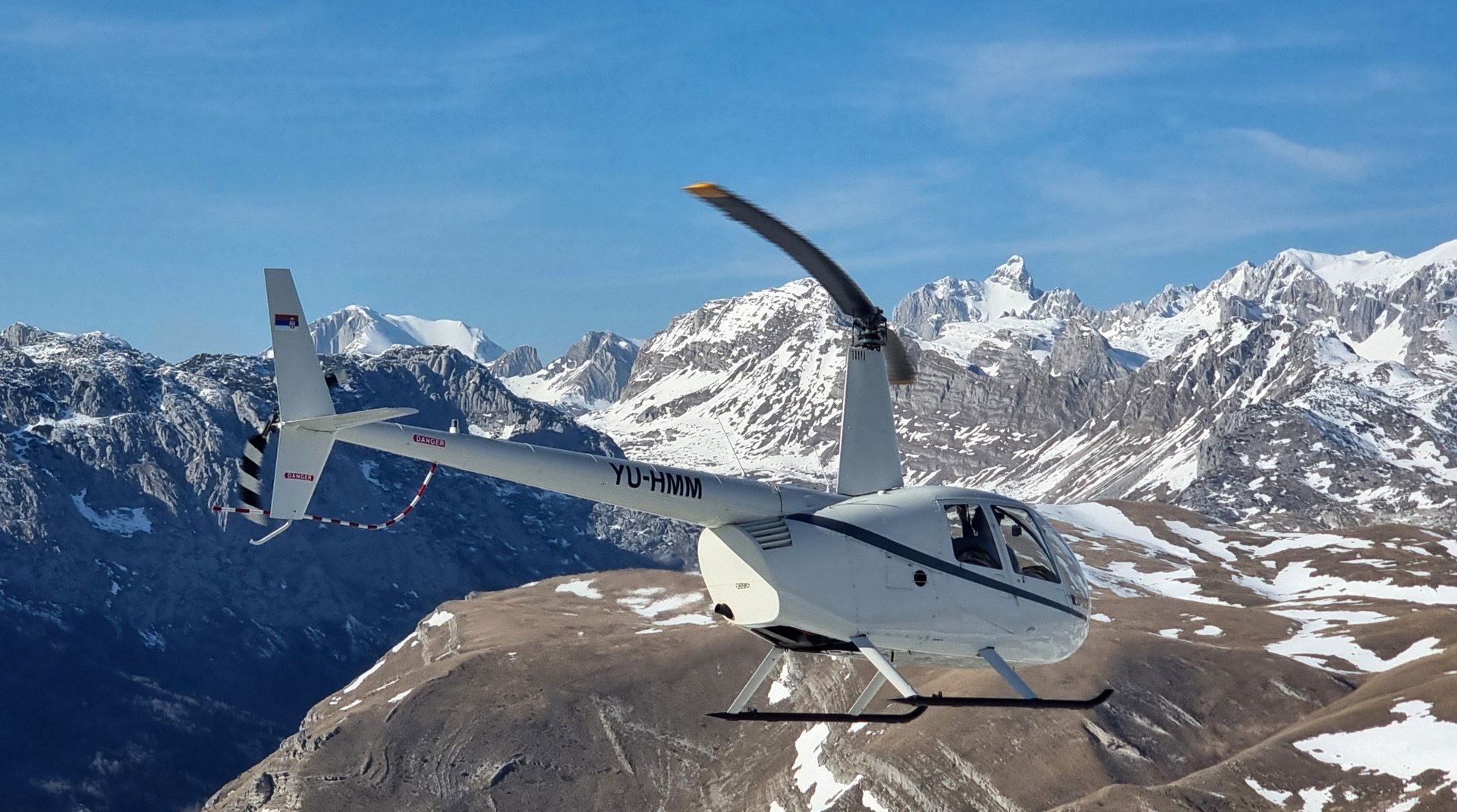 Letenje helikopterom u Crnoj Gori